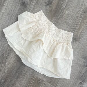 ZARA Lace Trim Skirt